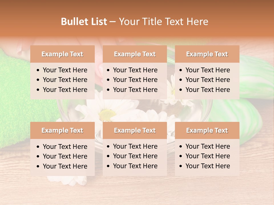 Camomile Spa Salon PowerPoint Template