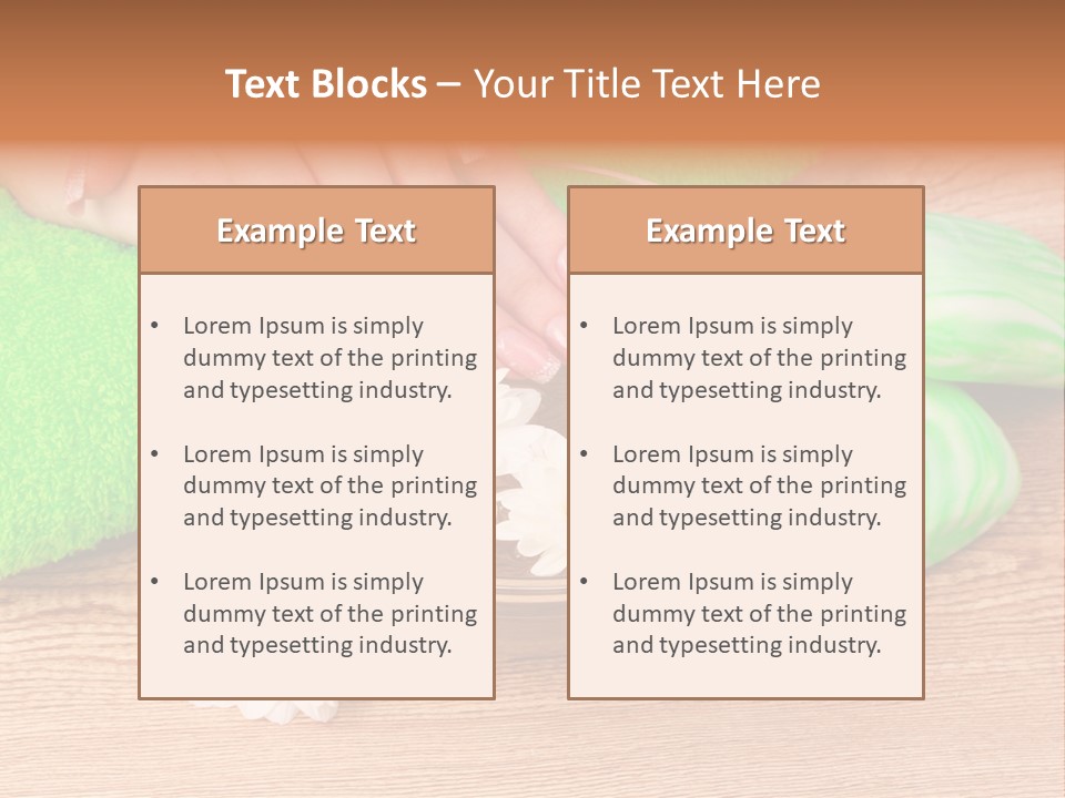 Camomile Spa Salon PowerPoint Template