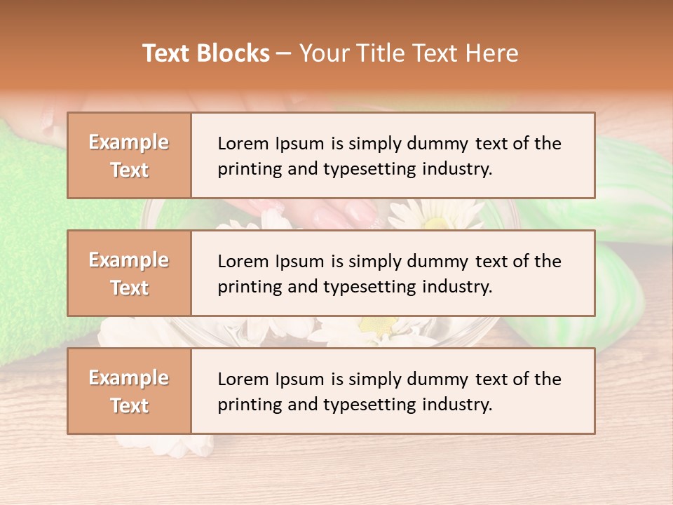 Camomile Spa Salon PowerPoint Template