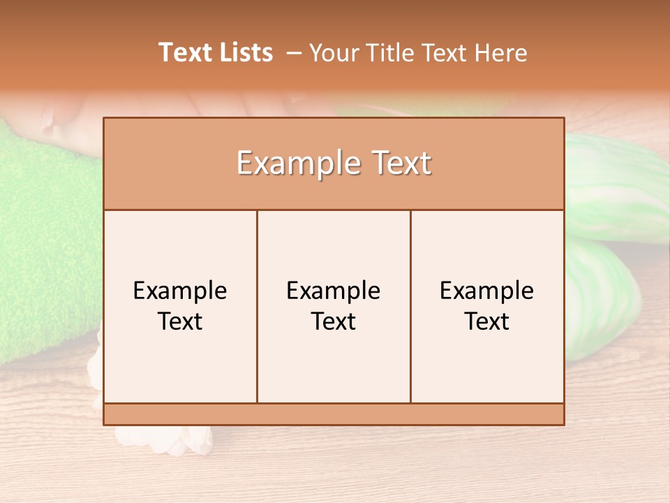 Camomile Spa Salon PowerPoint Template