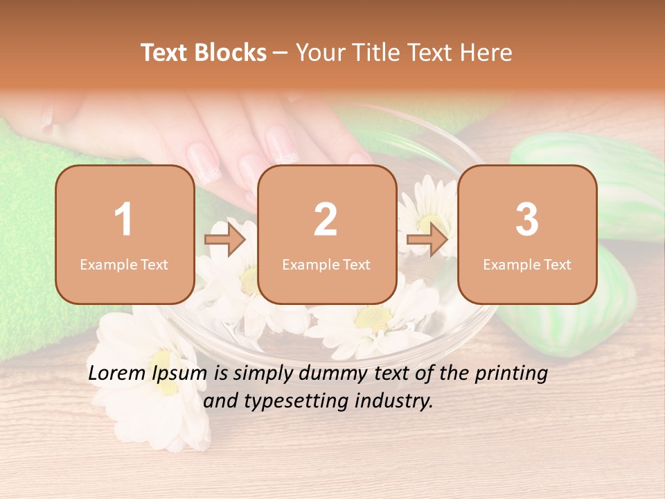 Camomile Spa Salon PowerPoint Template