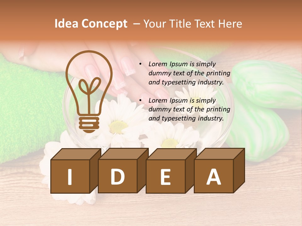 Camomile Spa Salon PowerPoint Template