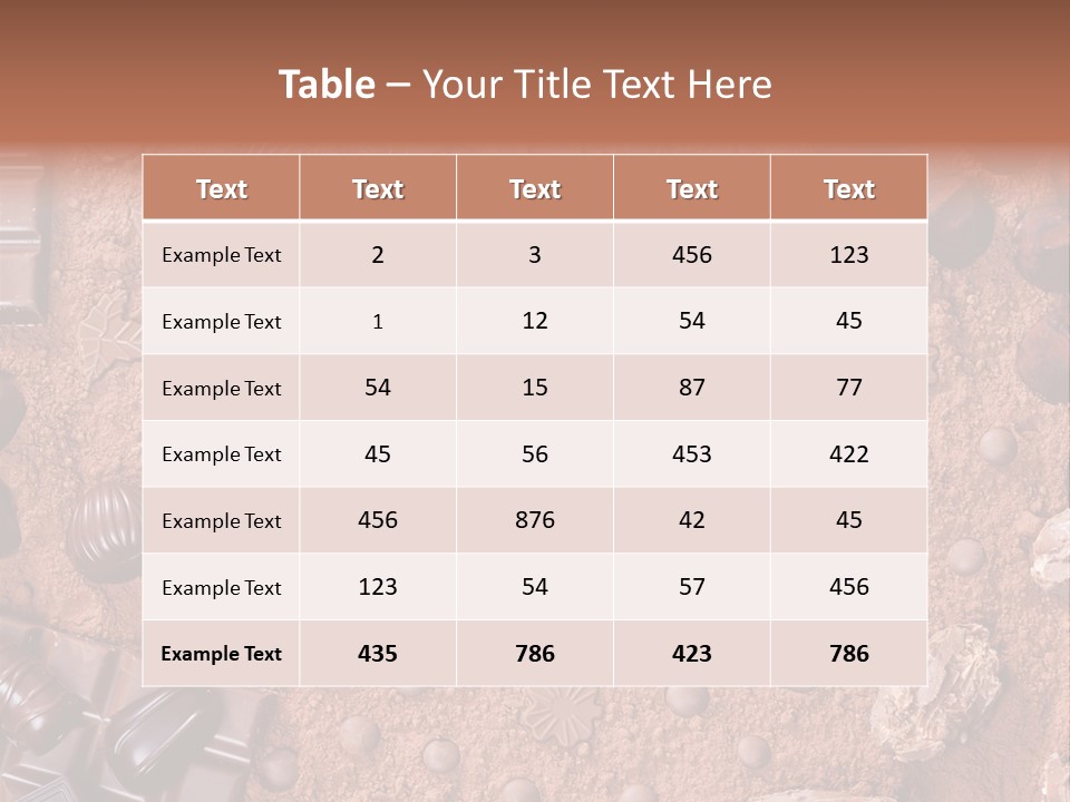 Nourishment Food Indoors PowerPoint Template