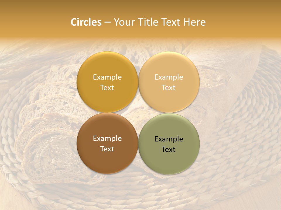 Portion Baked Bread Seeds PowerPoint Template