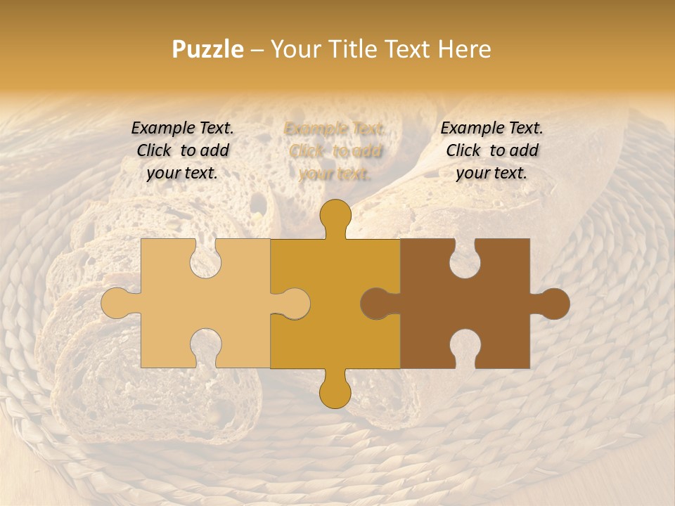 Portion Baked Bread Seeds PowerPoint Template