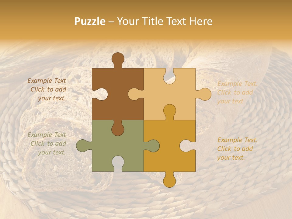 Portion Baked Bread Seeds PowerPoint Template