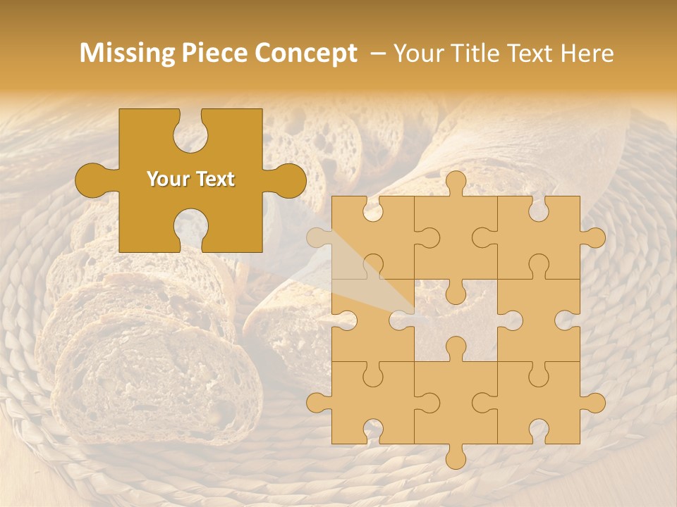 Portion Baked Bread Seeds PowerPoint Template