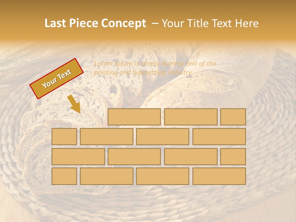 Portion Baked Bread Seeds PowerPoint Template