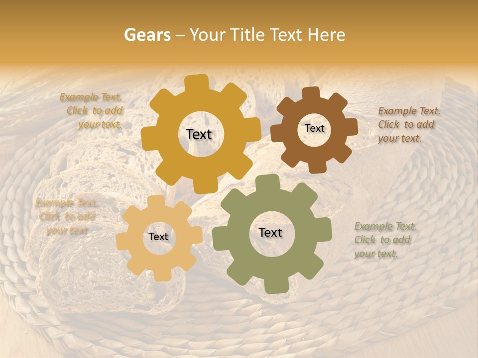 Portion Baked Bread Seeds PowerPoint Template