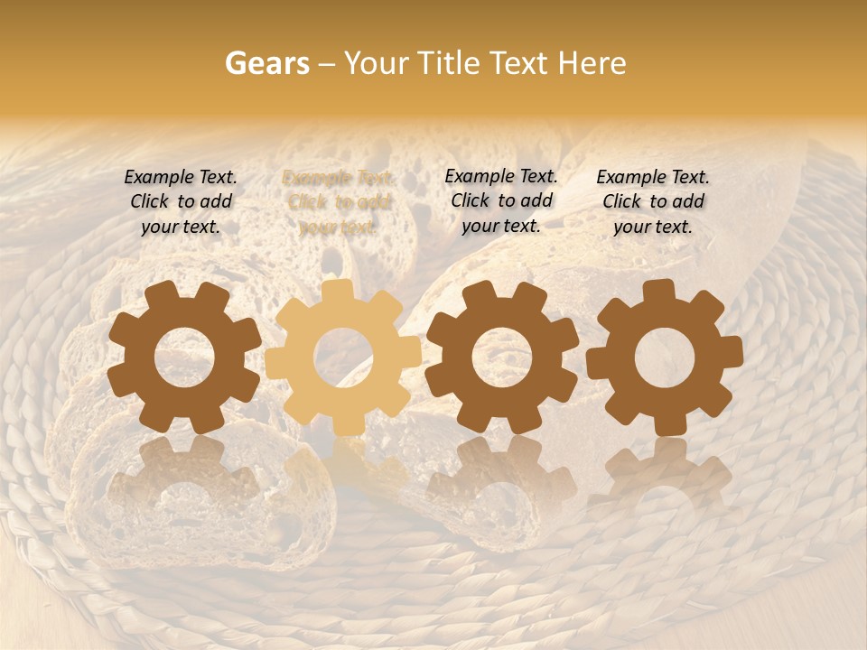 Portion Baked Bread Seeds PowerPoint Template