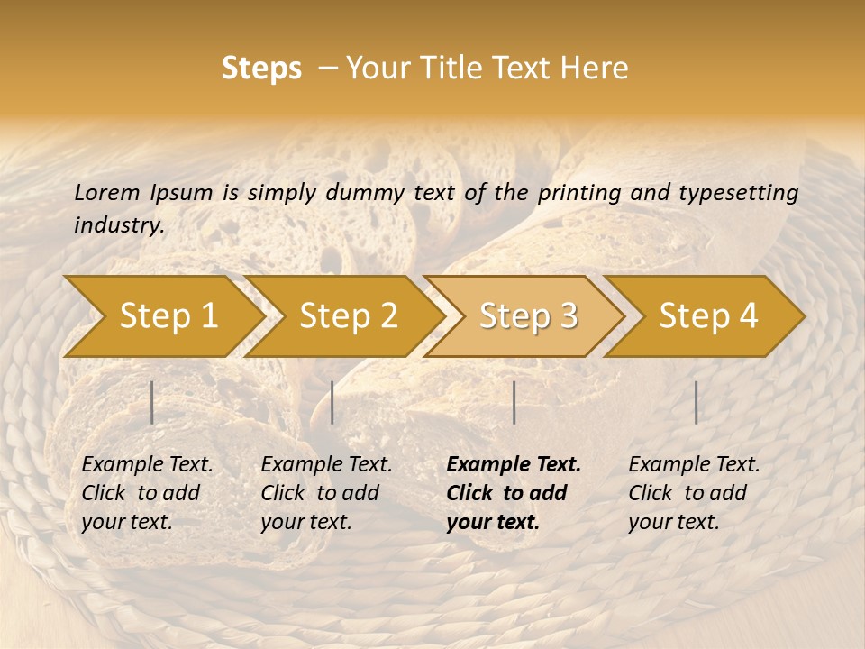 Portion Baked Bread Seeds PowerPoint Template