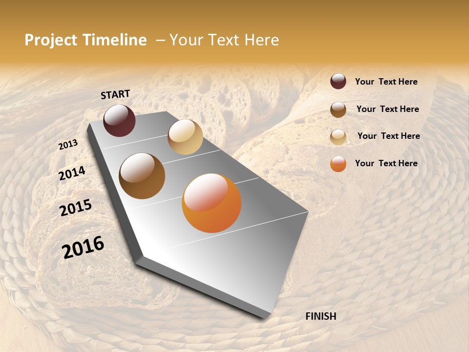 Portion Baked Bread Seeds PowerPoint Template