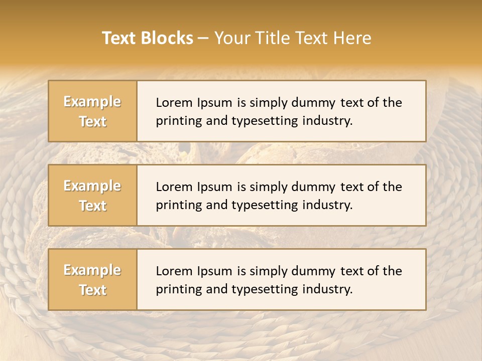 Portion Baked Bread Seeds PowerPoint Template