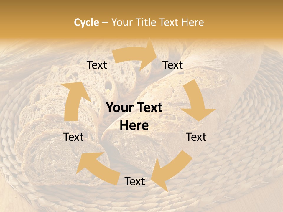 Portion Baked Bread Seeds PowerPoint Template