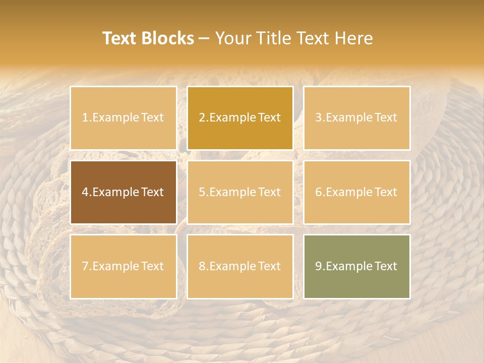 Portion Baked Bread Seeds PowerPoint Template