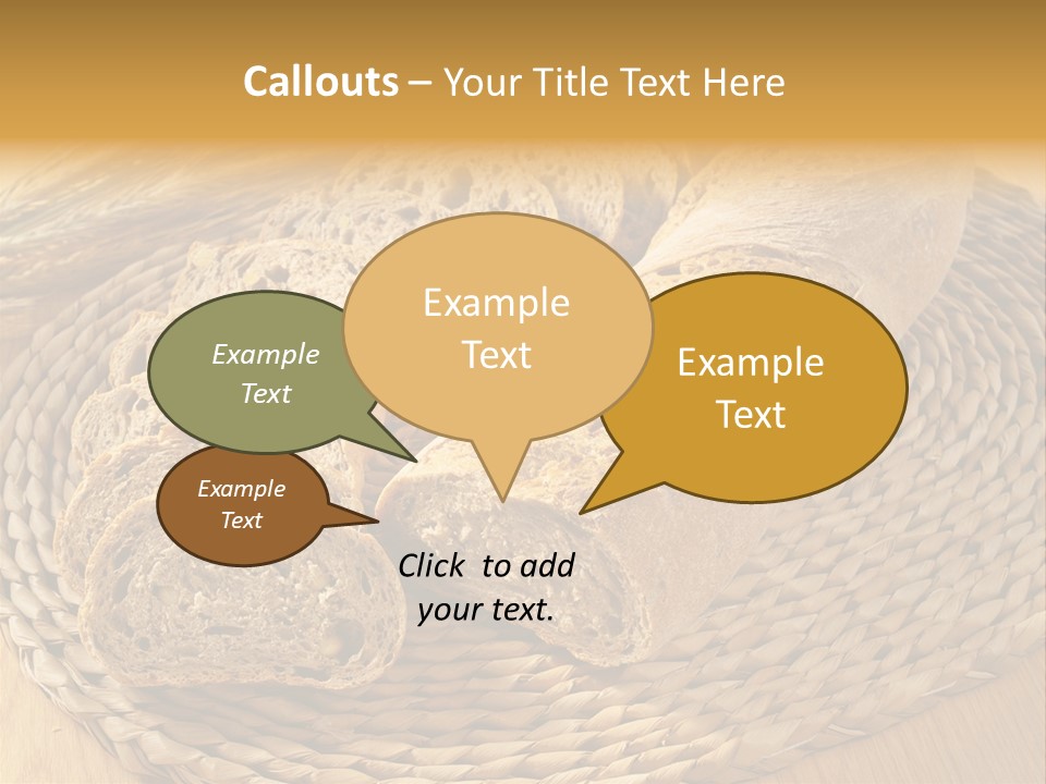 Portion Baked Bread Seeds PowerPoint Template