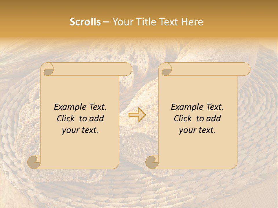 Portion Baked Bread Seeds PowerPoint Template