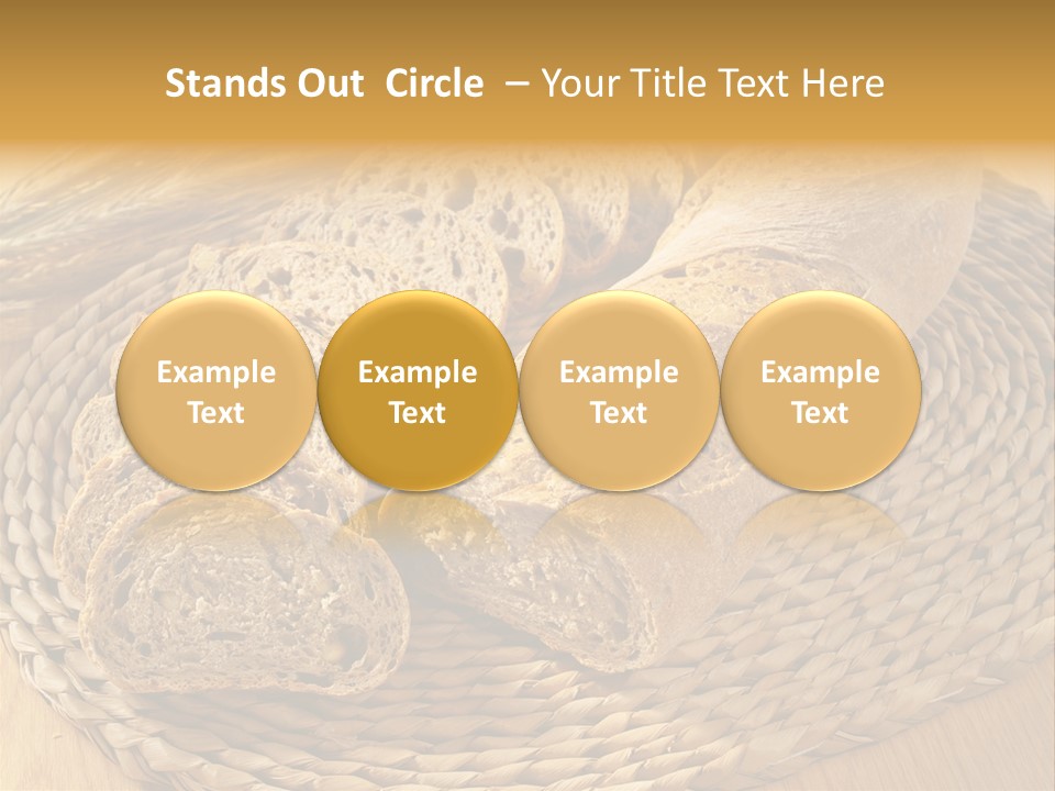 Portion Baked Bread Seeds PowerPoint Template