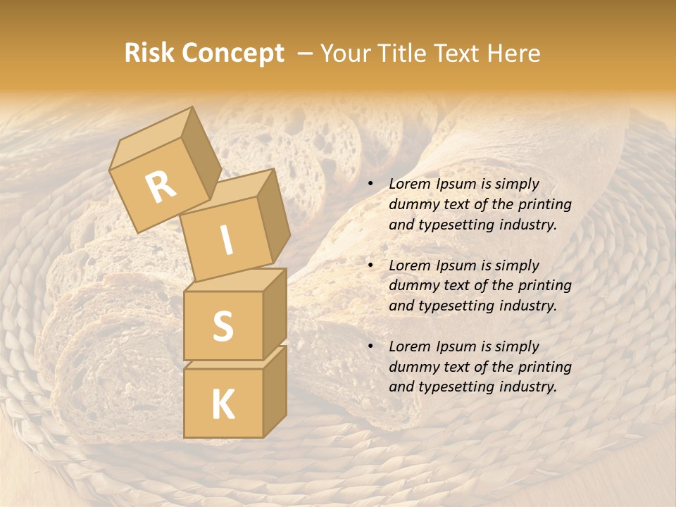 Portion Baked Bread Seeds PowerPoint Template