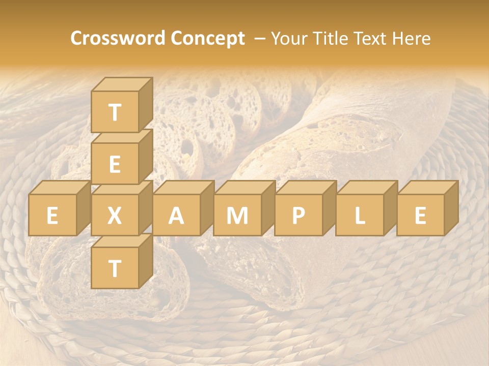 Portion Baked Bread Seeds PowerPoint Template