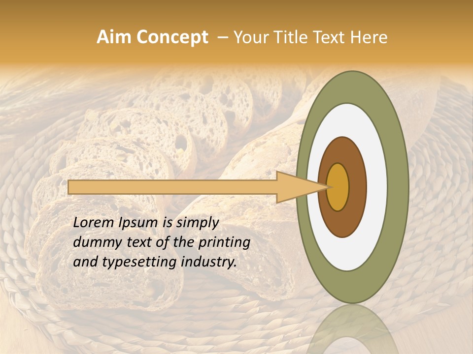 Portion Baked Bread Seeds PowerPoint Template