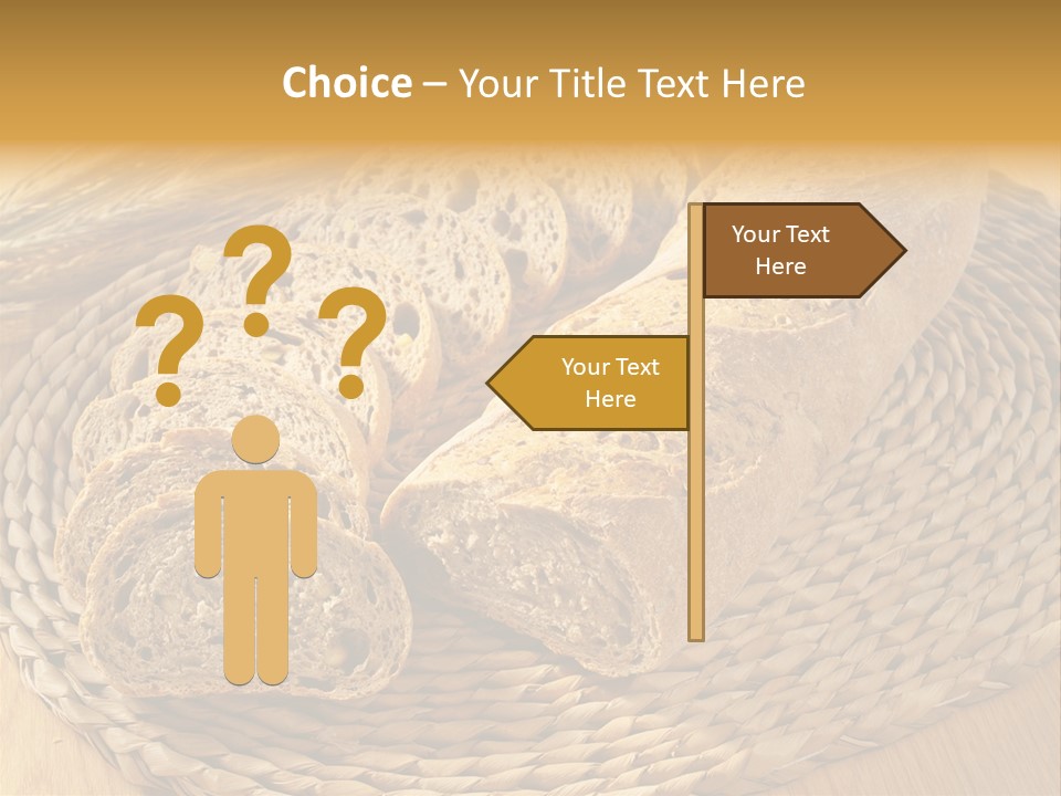 Portion Baked Bread Seeds PowerPoint Template