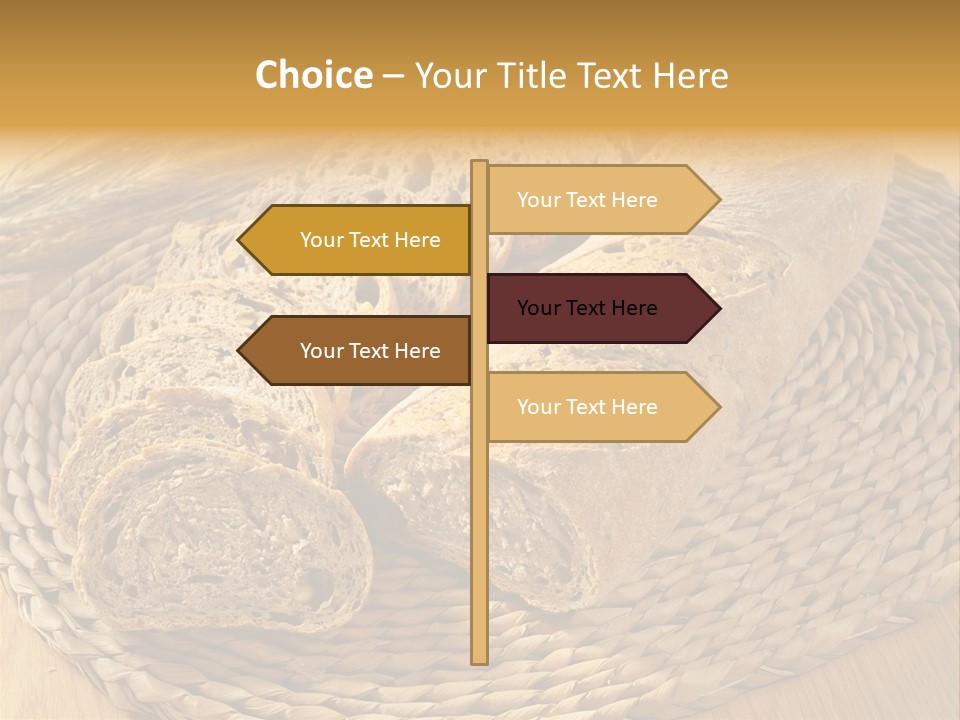 Portion Baked Bread Seeds PowerPoint Template