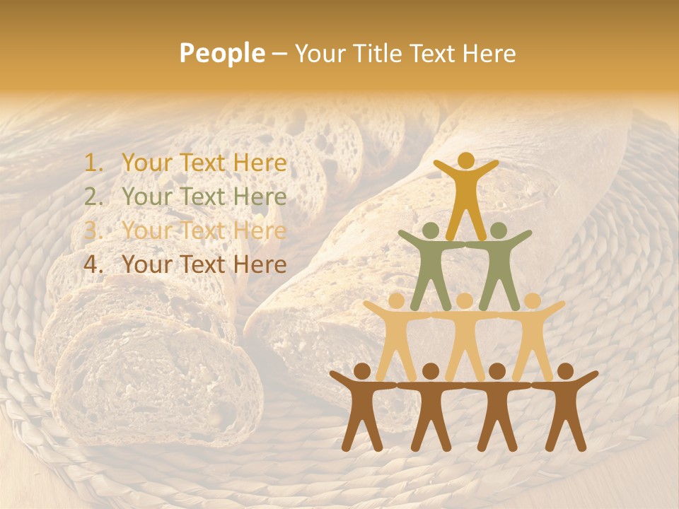 Portion Baked Bread Seeds PowerPoint Template