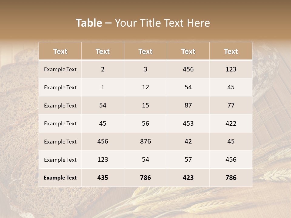 Eating Section Starch PowerPoint Template