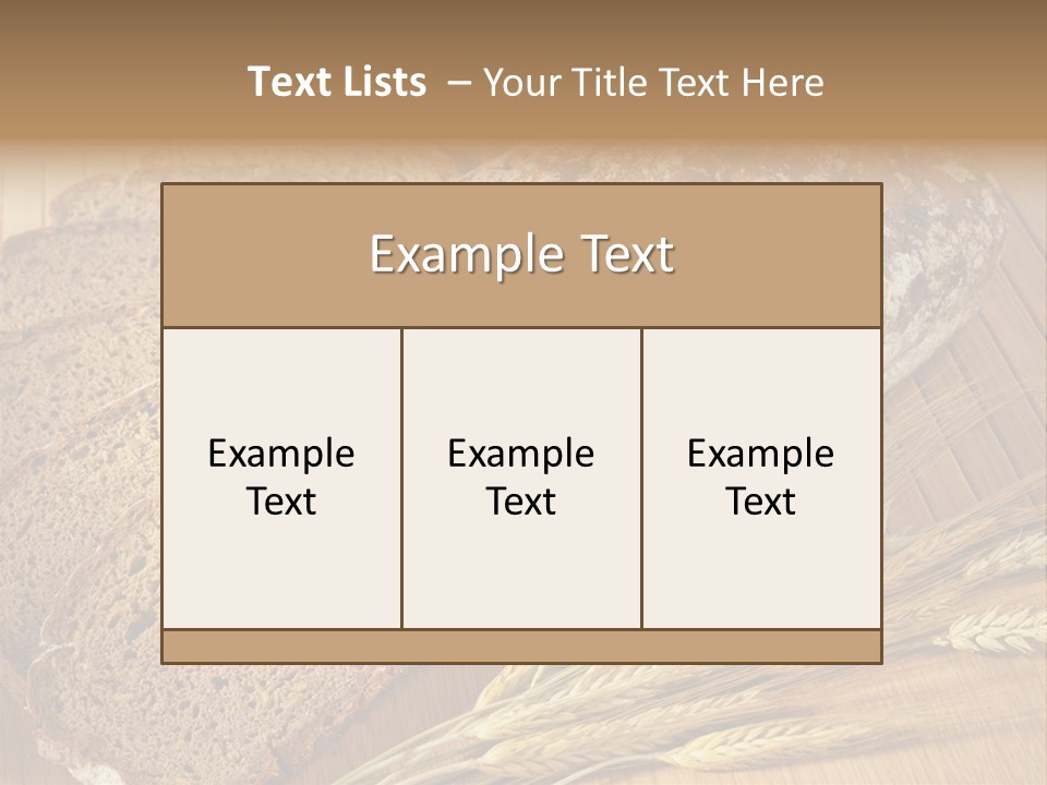 Eating Section Starch PowerPoint Template