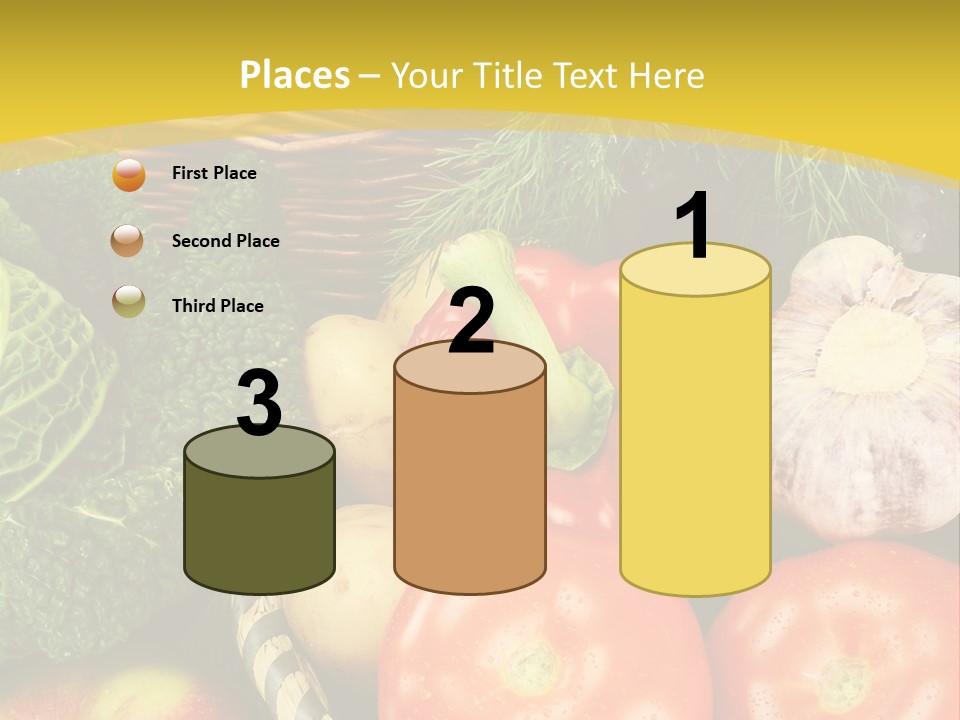 Vitamin Meal Cabbage PowerPoint Template
