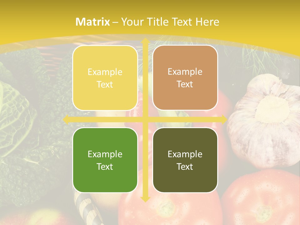 Vitamin Meal Cabbage PowerPoint Template