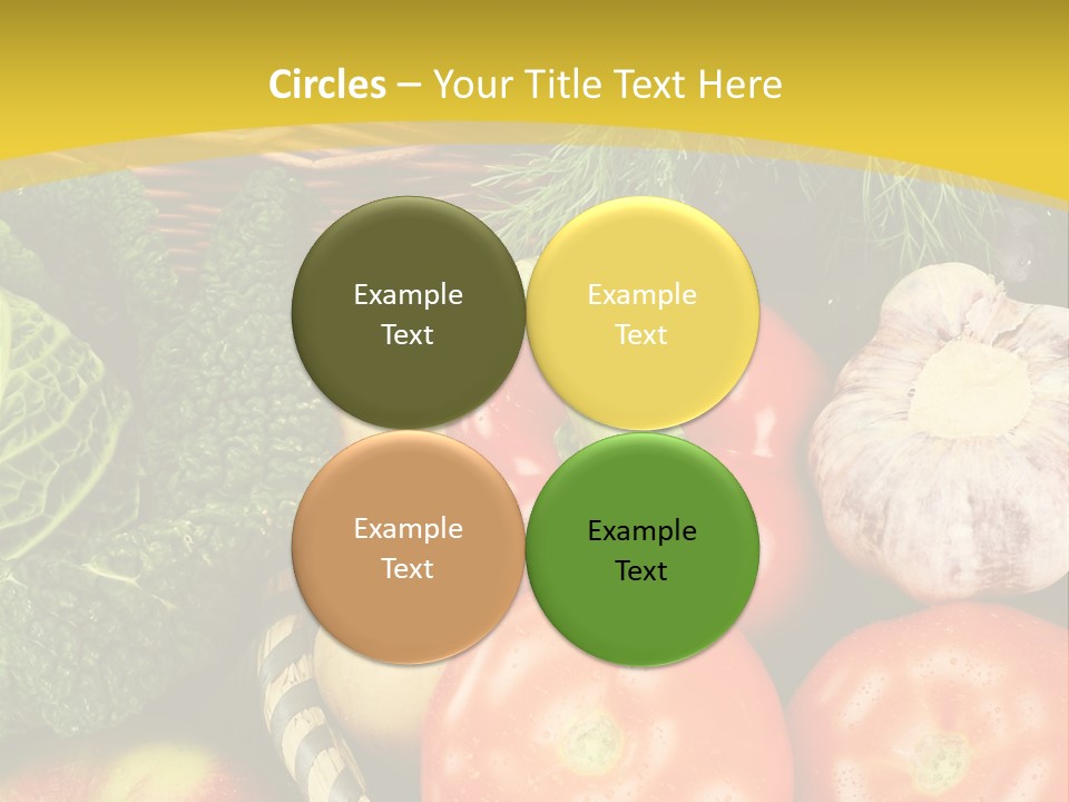 Vitamin Meal Cabbage PowerPoint Template