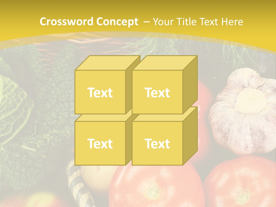 Vitamin Meal Cabbage PowerPoint Template