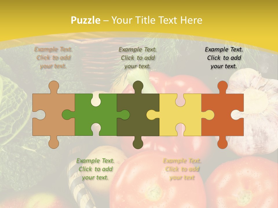 Vitamin Meal Cabbage PowerPoint Template