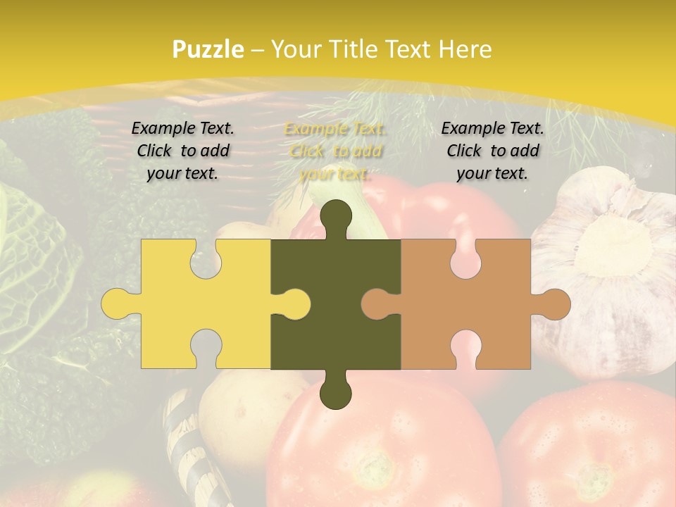 Vitamin Meal Cabbage PowerPoint Template