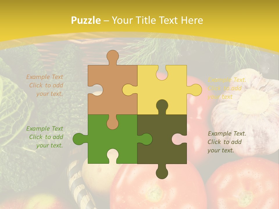 Vitamin Meal Cabbage PowerPoint Template