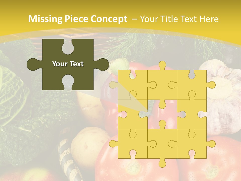 Vitamin Meal Cabbage PowerPoint Template