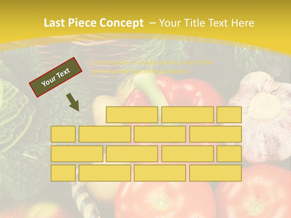 Vitamin Meal Cabbage PowerPoint Template