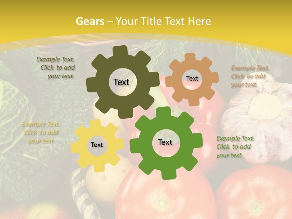 Vitamin Meal Cabbage PowerPoint Template