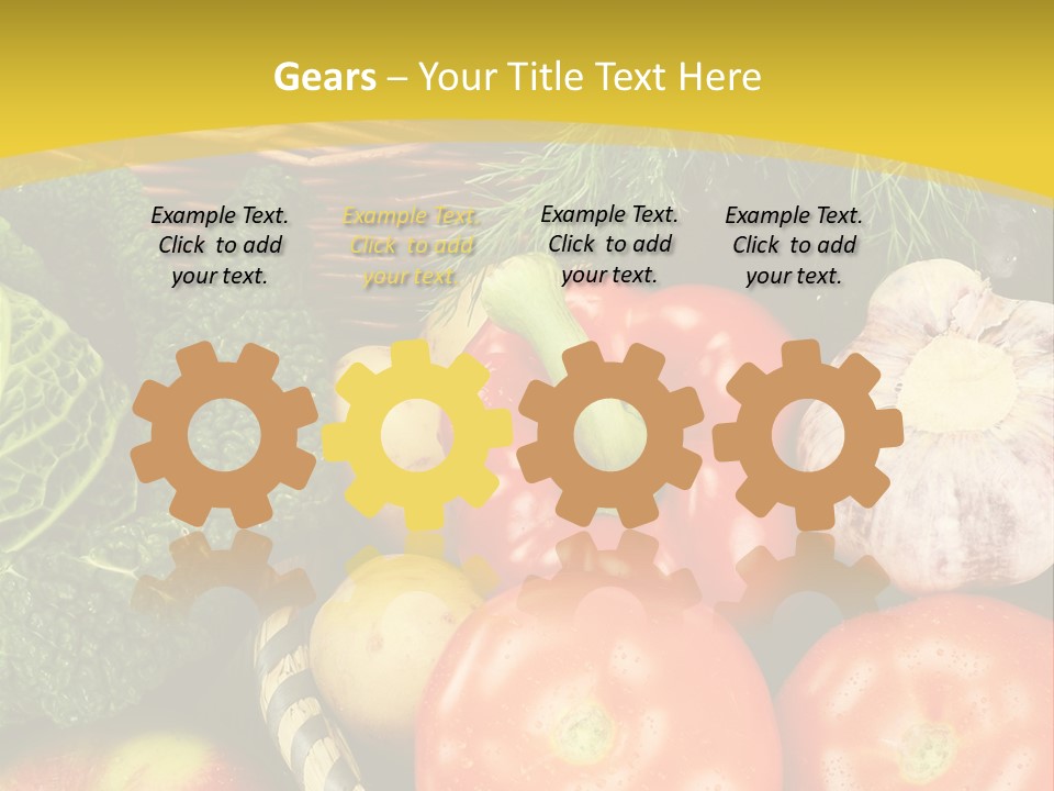 Vitamin Meal Cabbage PowerPoint Template