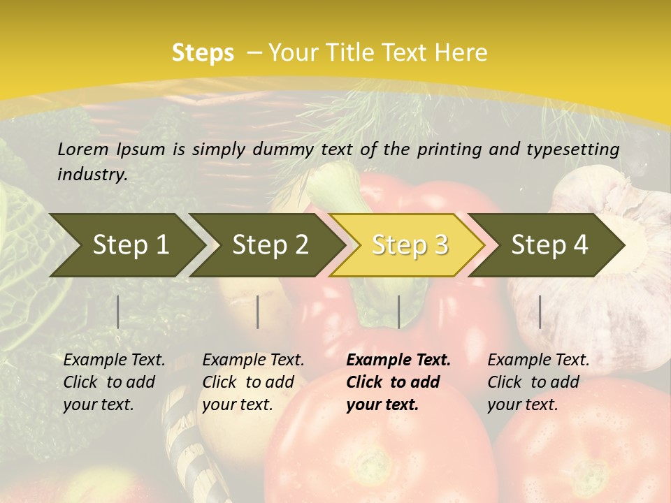 Vitamin Meal Cabbage PowerPoint Template
