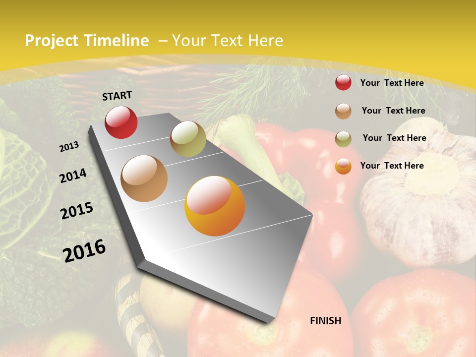 Vitamin Meal Cabbage PowerPoint Template