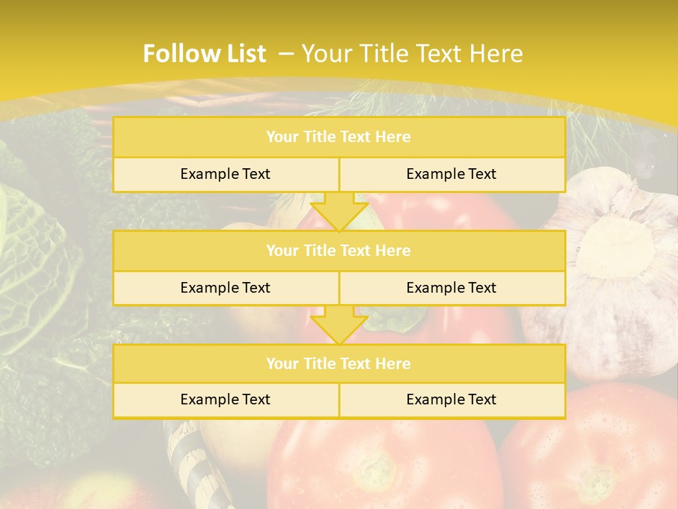 Vitamin Meal Cabbage PowerPoint Template