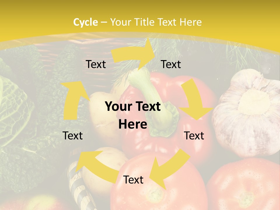 Vitamin Meal Cabbage PowerPoint Template