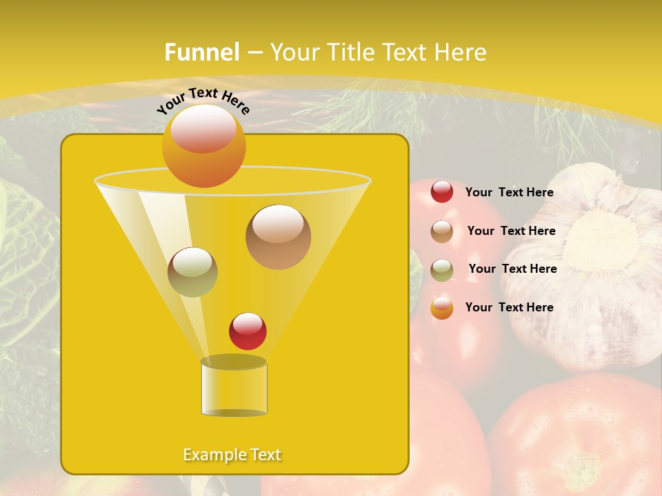 Vitamin Meal Cabbage PowerPoint Template