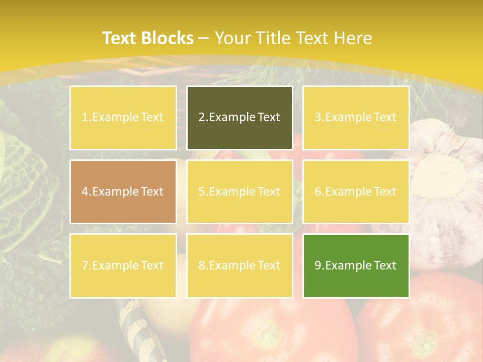 Vitamin Meal Cabbage PowerPoint Template