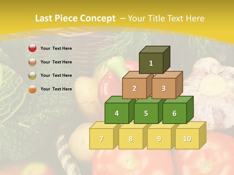 Vitamin Meal Cabbage PowerPoint Template