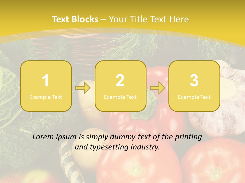 Vitamin Meal Cabbage PowerPoint Template