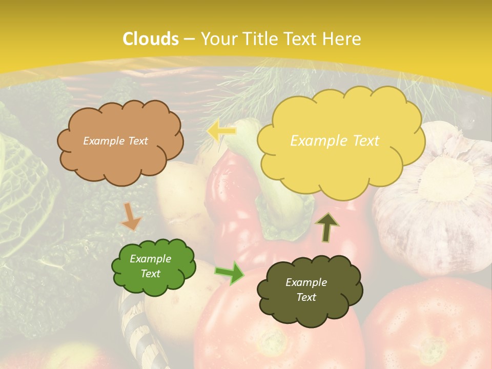 Vitamin Meal Cabbage PowerPoint Template